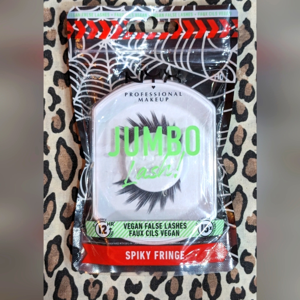 FREEwPrchs NYX Jumbo Lash Spiky Fringe Vegan False Lashes reusable glue on